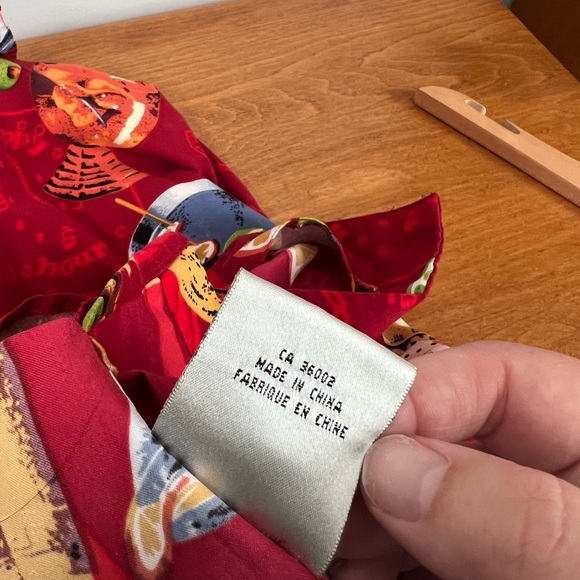 Vintage Bill Blass Paradise Found Martinis Beer Champagne Lounge Vacation Medium - Picture 9 of 9